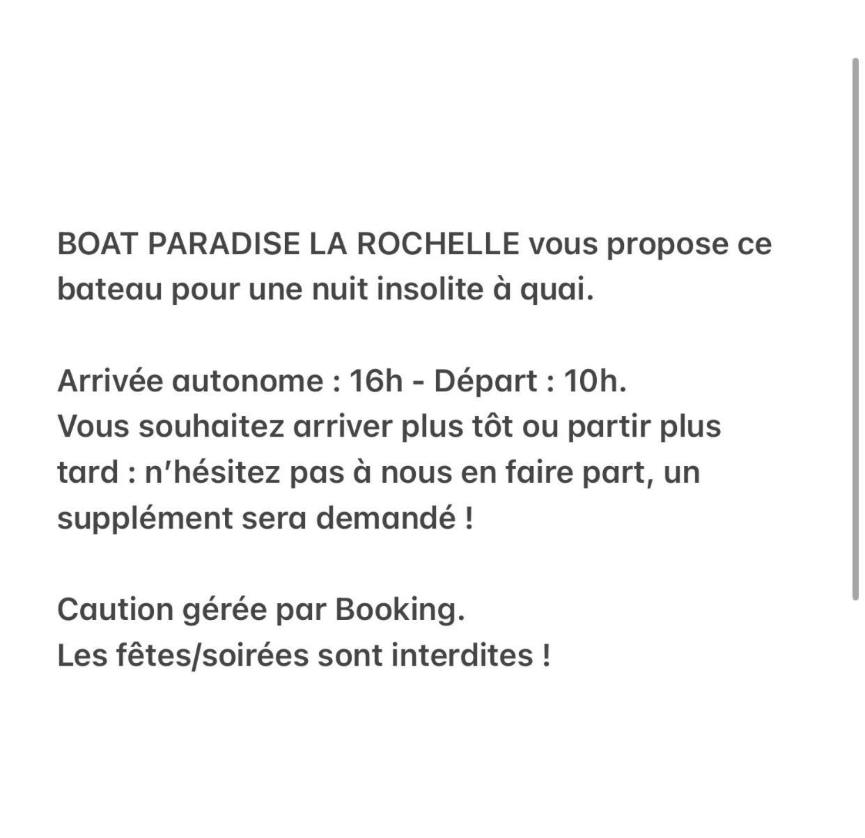 Une Nuit Sur Un Magnifique Bateau Linge Et Menage Inclus - Boat Paradise La Rochelle La Rochelle  Zewnętrze zdjęcie